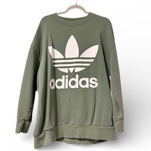 Adidas Men’s Olive Green Pullover Sweatshirt Medium